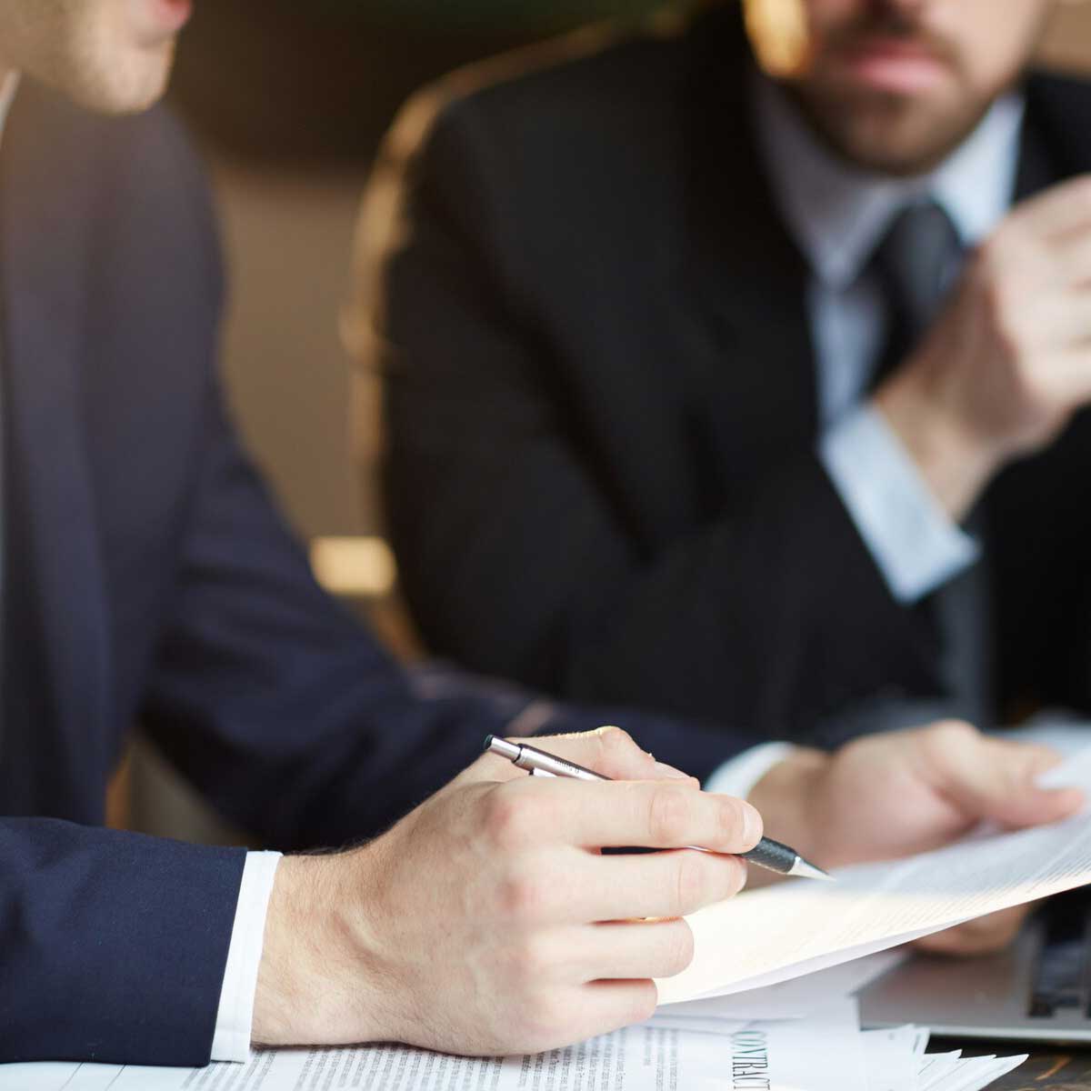 legal professional with extensive experience in business law, checks a client's claims of trading profit