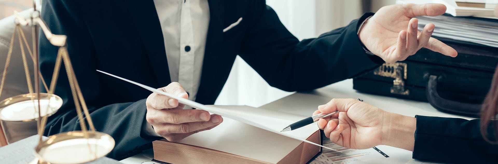 lawyers to help resolve a legal dispute